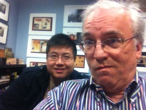 Double-selfie of me and my smart student, Igor Tanzil.